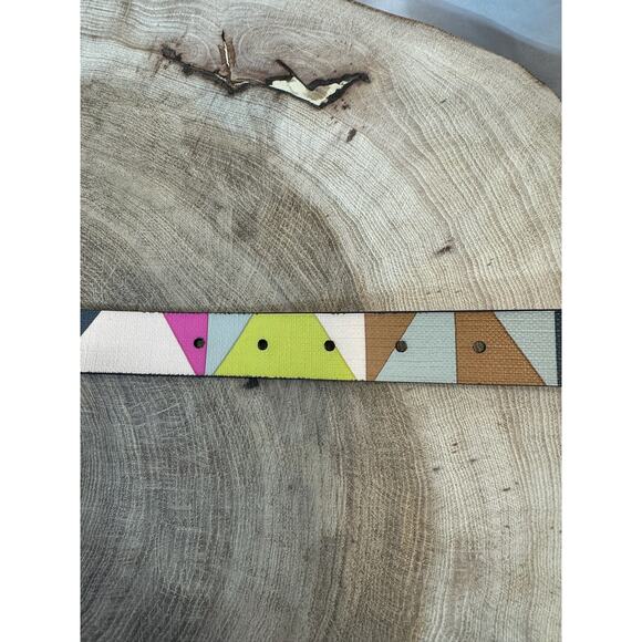 Fossil Women's Colorblock Leather Belt - Size Medium - Picture 9 of 12